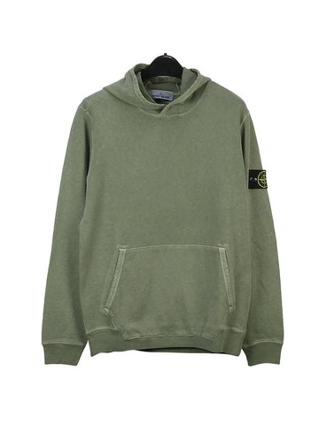 Wappen Patch Cotton Hoodie Green - STONE ISLAND - BALAAN 1