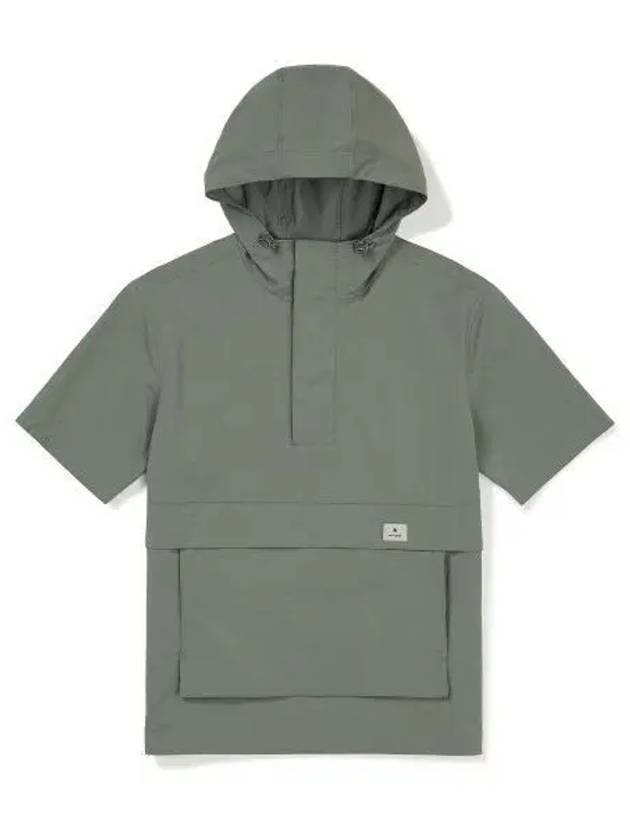 Root Hoodie Short Sleeve Anorak Olive S23MURAN65 - SNOW PEAK - BALAAN 1