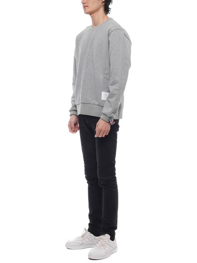 Center Back Stripe Crewneck Sweatshirt Light Grey - THOM BROWNE - BALAAN 5