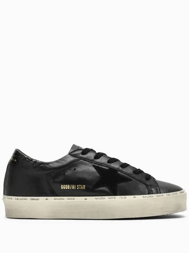 Pure Star Leather Low Top Sneakers Black - GOLDEN GOOSE - BALAAN 3