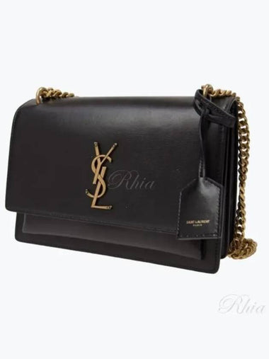 Gold Sunset Chain Bag Medium 442906 D420W - SAINT LAURENT - BALAAN 1