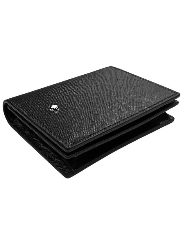 Sartorial 4CC Bifold Leather Card Wallet Black - MONTBLANC - BALAAN 5