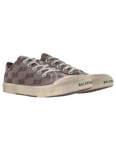 BB Monogram Low-Top Sneakers Grey - BALENCIAGA - BALAAN 2