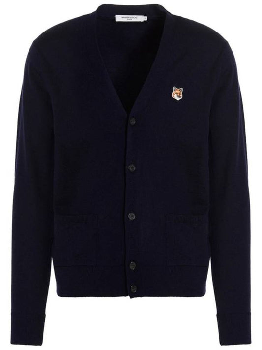 Fox Head Patch Classic Cardigan Navy - MAISON KITSUNE - BALAAN 2