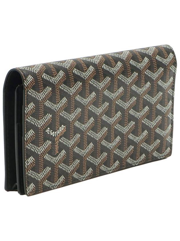 Black Goyadin Canvas Richelieu Long Wallet APMRICHELIEU 01 - GOYARD - BALAAN 4