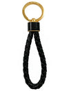 Intrecciato Lambskin Key Holder Black - BOTTEGA VENETA - BALAAN 2