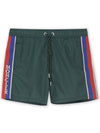 2C00011 53326 84C Back Pocket Logo Patch Swim Pants Green Men’s Pants TJ - MONCLER - BALAAN 1