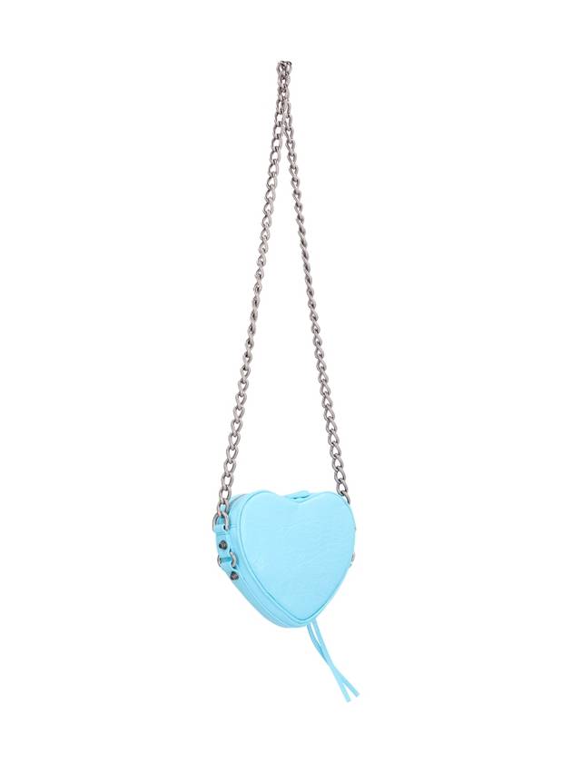 Le Cagole Heart Cross Mini Bag Blue - BALENCIAGA - BALAAN 3