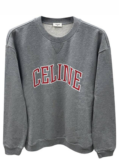 Logo Print Sweatshirt Grey - CELINE - BALAAN 2