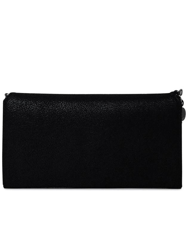 silver Falabella Continental long wallet black - STELLA MCCARTNEY - BALAAN 4