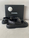 CC logo velcro sandal caviar black G35927 - CHANEL - BALAAN 8