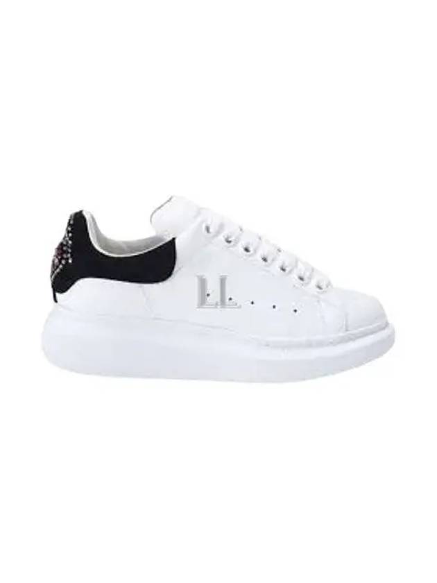 Oversized Black Tab Low Top Sneakers White - ALEXANDER MCQUEEN - BALAAN 2