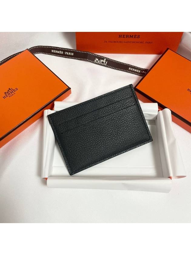 Citizen Twill Card Wallet Navy - HERMES - BALAAN 3