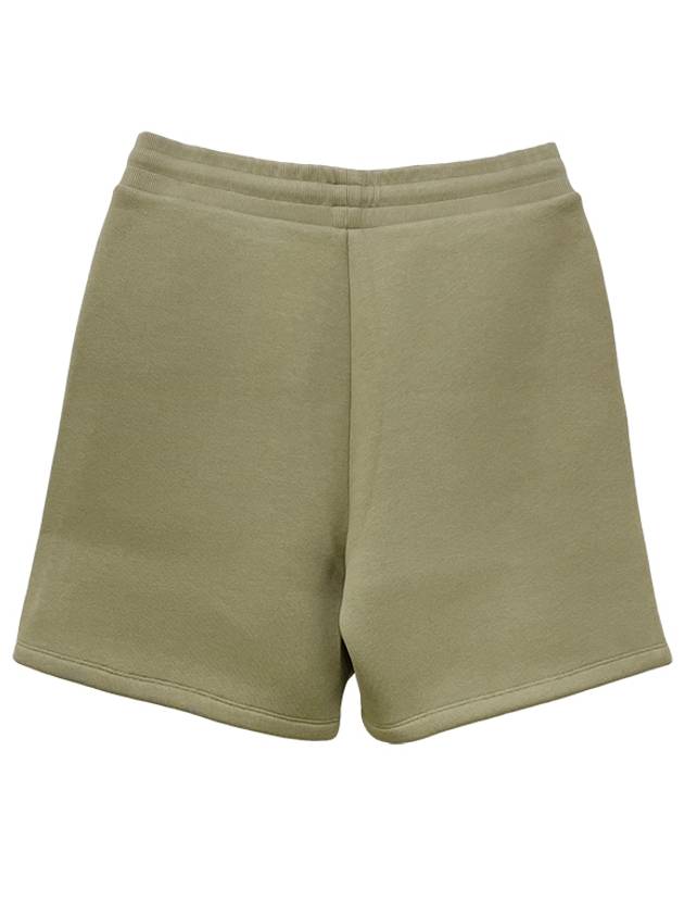 Embossed Logo Jersey Shorts Beige - AMI - BALAAN 4