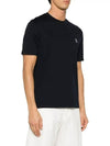 Logo Cotton Short-Sleeved T-Shirt Black - BRUNELLO CUCINELLI - BALAAN 4