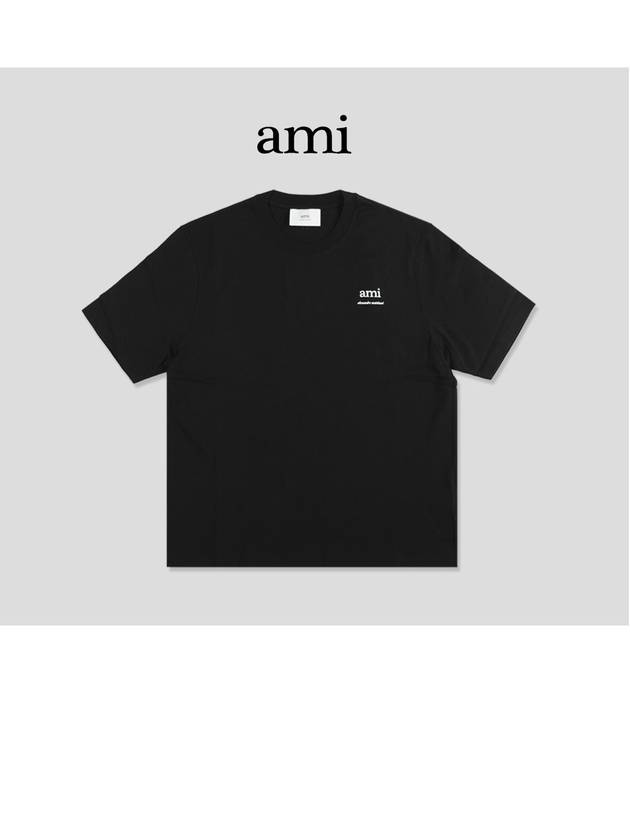 Alexandre Mattiussi Short Sleeve T-Shirt Black - AMI - BALAAN 4