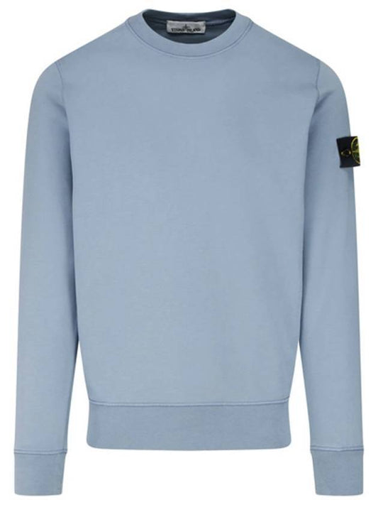 741563051 V0046 Wappen Patch Sweatshirt Blue Gray Men's Sweatshirt TLS - STONE ISLAND - BALAAN.