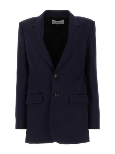 2 Button Blazer Jacket Nautic Blue - AMI - BALAAN 1