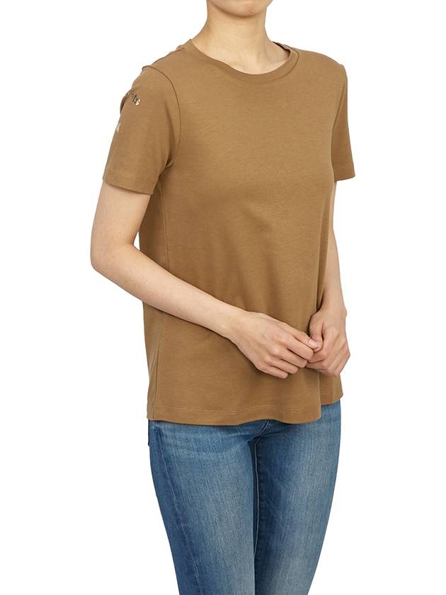 Aris Short Sleeve T-Shirt Camel - MAX MARA - BALAAN 6