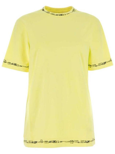 short sleeve t-shirt AAUTS0397FA02 YLW0042 yellow - 1017 ALYX 9SM - BALAAN 2