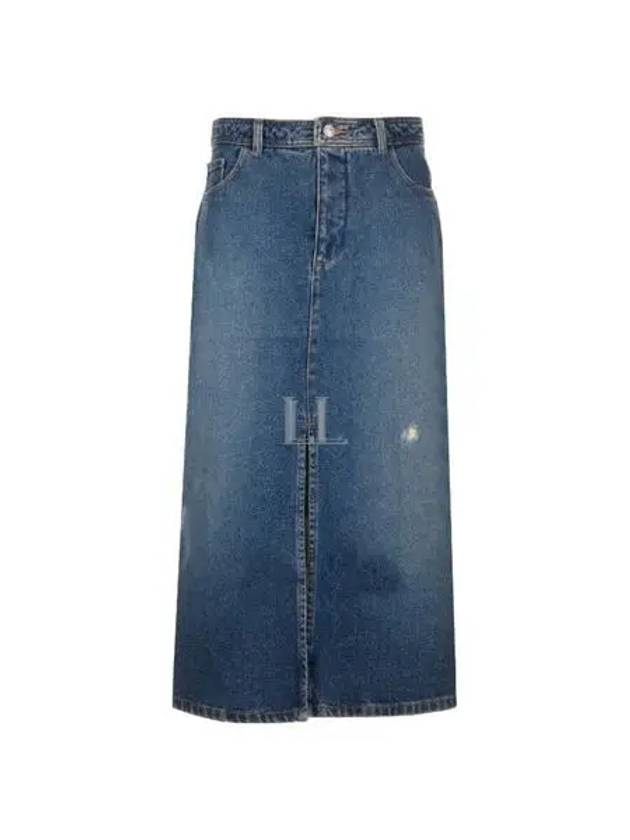 Georgia Denim Midi A Line Skirt Indigo - A.P.C. - BALAAN 2