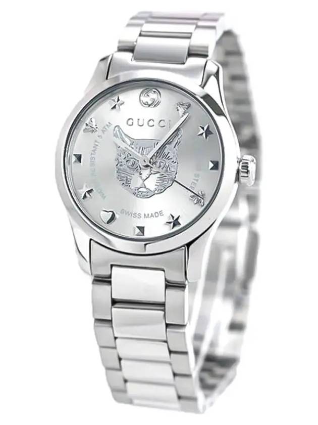 Women's G Timeless Cat Metal Watch - GUCCI - BALAAN 3