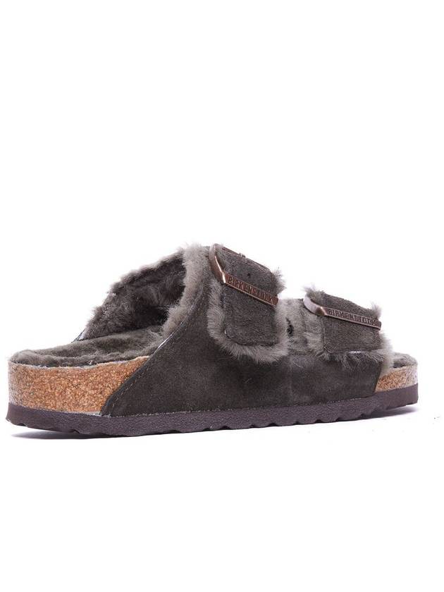 Arizona Shearling Medium Sandals Mocha - BIRKENSTOCK - BALAAN 3