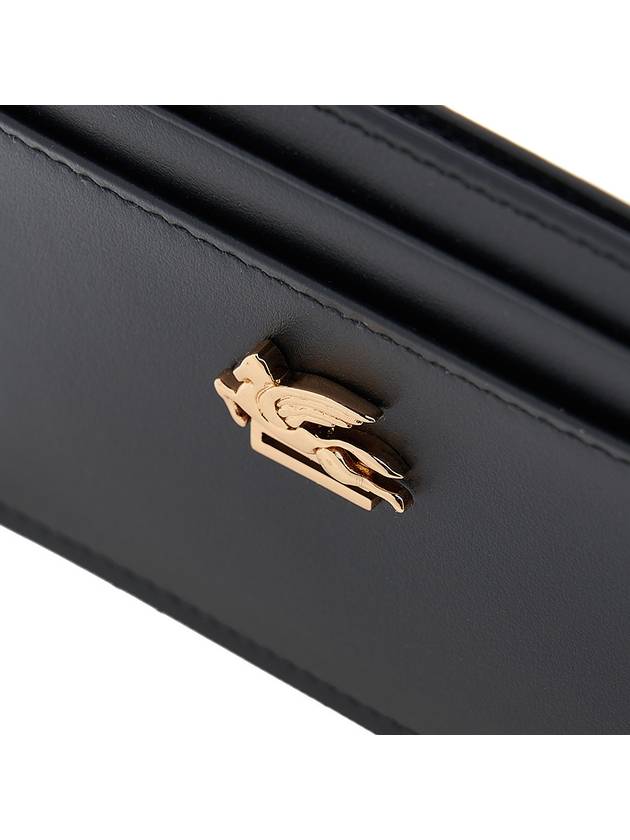 Women's Pegasus Logo Card Wallet Black - ETRO - BALAAN 7