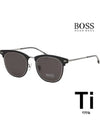 Hugo Boss titanium sunglasses BOSS1144FS 6LBK2 Asian fit - HUGO BOSS - BALAAN 1