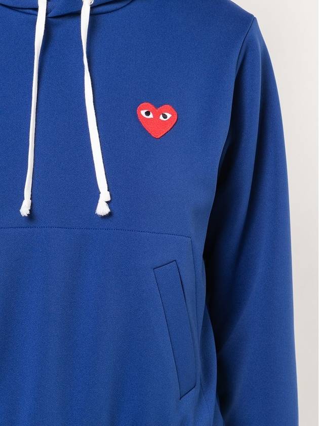 Red Heart Waffen Hood Blue P1T173 - COMME DES GARCONS - BALAAN 6