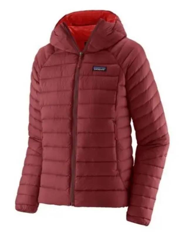 Women's Down Sweater Hooded Jacket Red - PATAGONIA - BALAAN 2