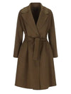 Pauli Wool Single Coat Khaki - MAX MARA - BALAAN 1