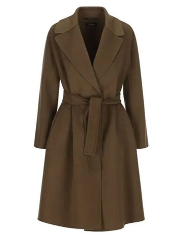 Pauli Wool Single Coat Brown - MAX MARA - BALAAN 1