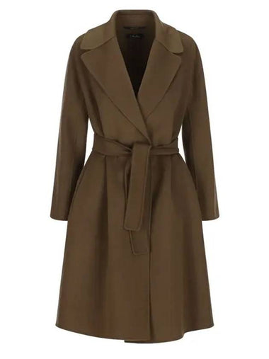 Pauli Wool Single Coat Khaki - MAX MARA - BALAAN 1