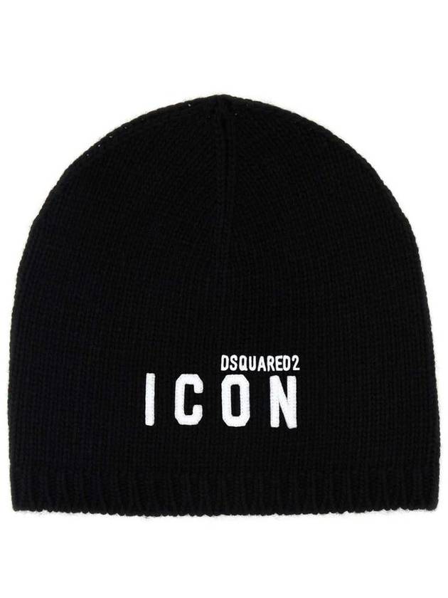 logo embroidered wool beanie KNW012405M06760 - DSQUARED2 - BALAAN 2