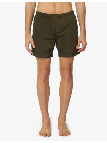 Eco-Chrome R Logo Patch Swim Shorts Green - CP COMPANY - BALAAN 1