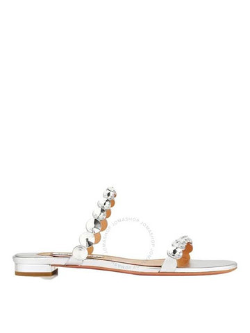 Aquazzura Maxi-Tequila Sandal Flats - AQUAZZURA - BALAAN 1