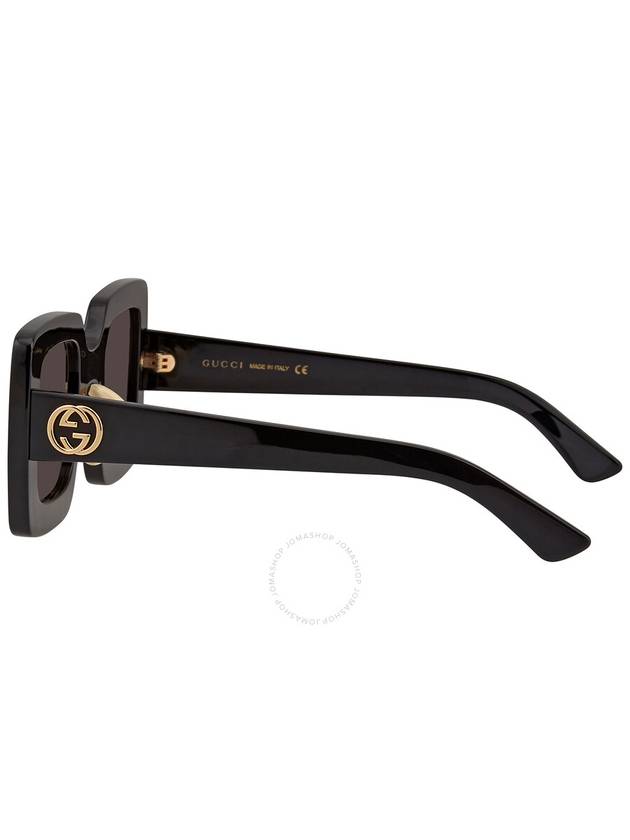 Square Acetate Sunglasses Black - GUCCI - BALAAN 4