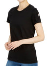 Logo Patch Jersey Cotton Short Sleeve T-Shirt Black - MONCLER - BALAAN 6