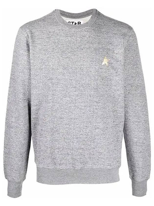 Star Patch Sweatshirt Gray - GOLDEN GOOSE - BALAAN.