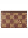 Damier Eben Single Card Wallet Brown - LOUIS VUITTON - BALAAN 7