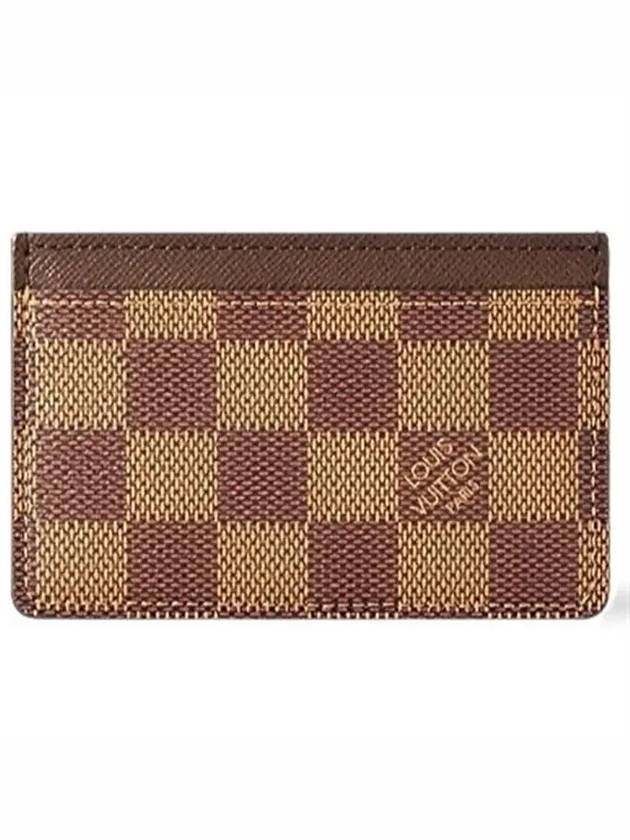 Damier Eben Single Card Wallet Brown - LOUIS VUITTON - BALAAN 7