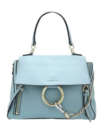 Women Chloe CHC17WS322HGJ Blue Calfskin Payday Small 2WAY gt bag Gangbuk used luxury goods - CHLOE - BALAAN 1