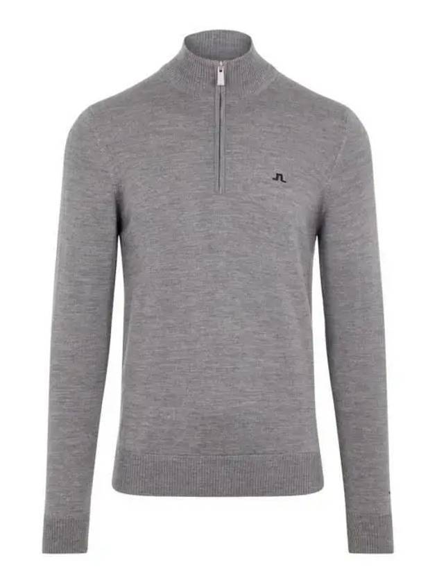 Men's Kian Tour Merino Knit Top Gray - J.LINDEBERG - BALAAN 1