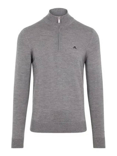 Men's Kian Tour Merino Knit Top Gray - J.LINDEBERG - BALAAN 1