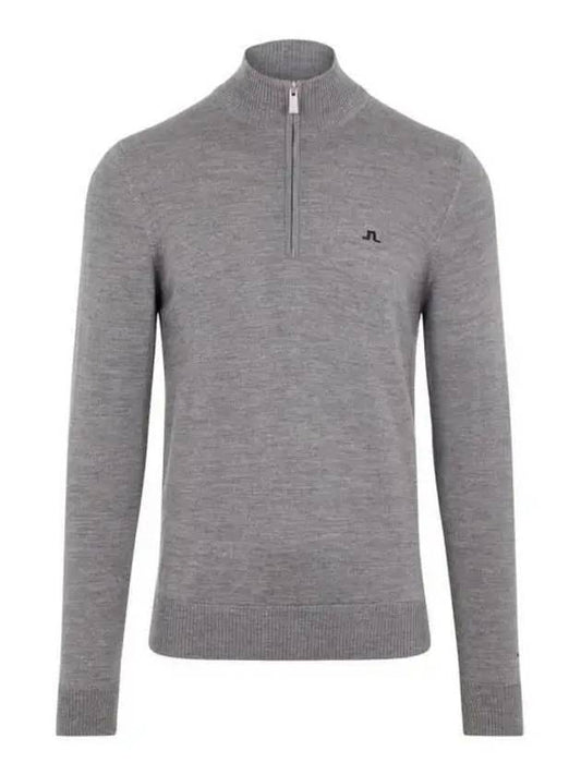 Men's Kian Tour Merino Knit Top Gray - J.LINDEBERG - BALAAN 1