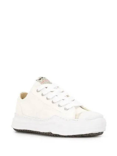 IDomestic shippingI A05FW702 WHITE Hank OG sole canvas low top sneakers kr 231552 - MIHARA YASUHIRO - BALAAN 1