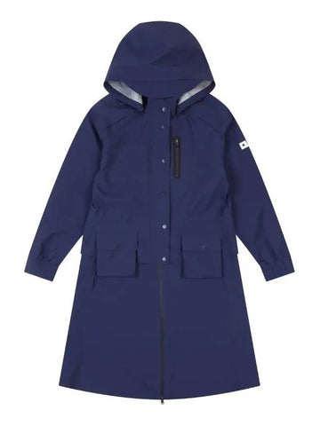 3-layer long-length raincoat OF1803LANAVY - ONOFF - BALAAN 1