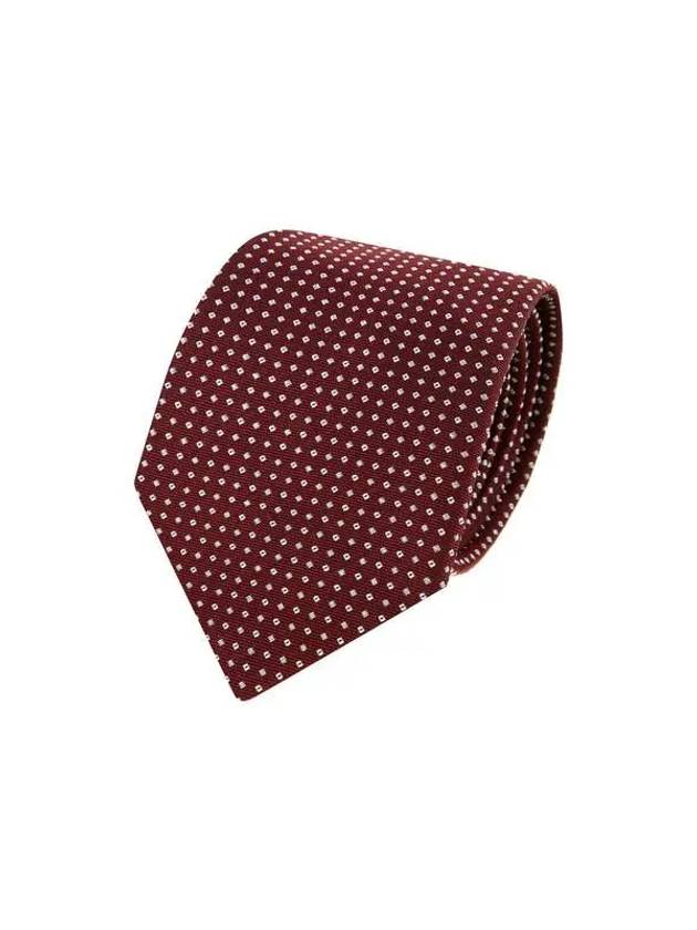 Men s Micro Dot Silk Tie Red - GIORGIO ARMANI - BALAAN 1