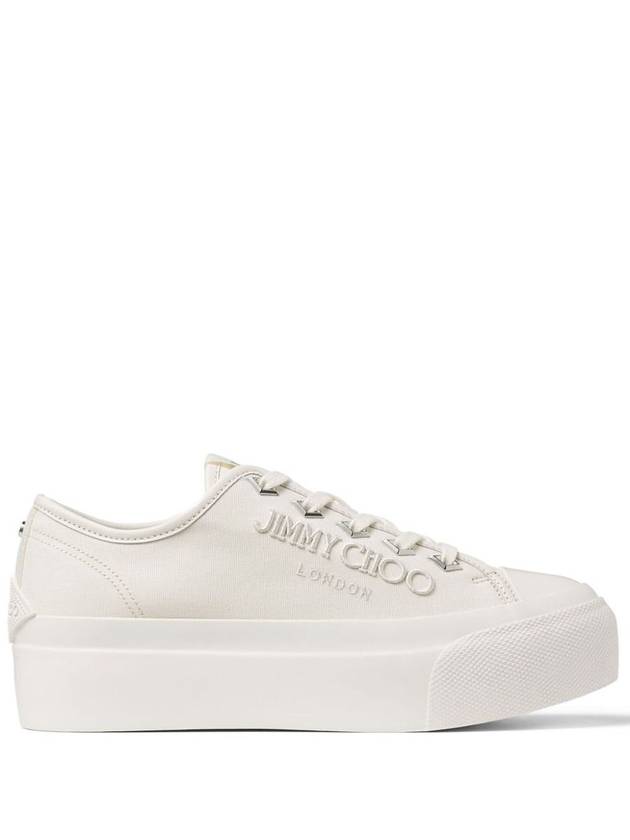 Jimmy Choo Palma Maxi Canvas Platform Sneakers Shoes - JIMMY CHOO - BALAAN 1